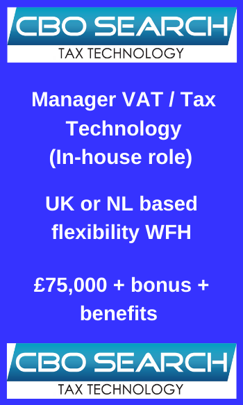 Manager VAT Tax Technology