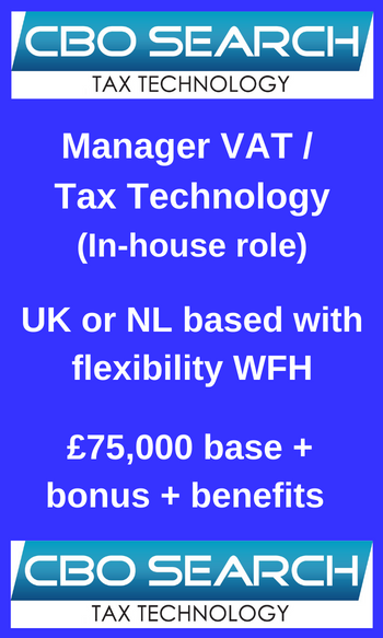 VAT Manager UK or NL WFH